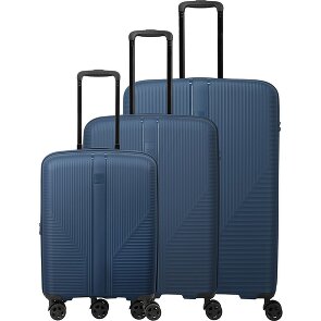 Travelite Air Stripe 4 Rollen Kofferset 3-teilig mit Dehnfalte