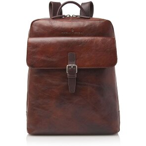 Castelijn & Beerens Rien Business-Rucksack RFID Schutz Leder 40 cm Laptopfach