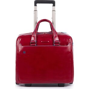 Piquadro Blue Square 2-Rollen Businesstrolley Leder 36 cm Laptopfach