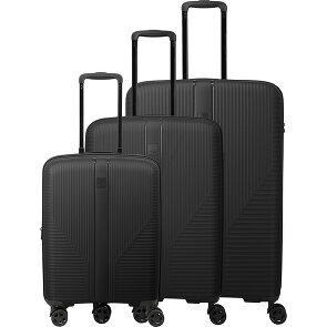 Travelite Air Stripe 4 Rollen Kofferset 3-teilig mit Dehnfalte