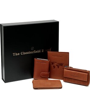 The Chesterfield Brand Kreditkartenetui 4-teiliges Geschenkset Leder 7 cm
