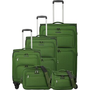 Travelite Cubis 4 Rollen Kofferset 5-teilig mit Dehnfalte