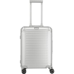 Travelite Next 4-Rollen Kabinentrolley Aluminium 55 cm