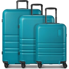 Redolz Pro ABS 4 Rollen Kofferset 3-teilig mit Dehnfalte