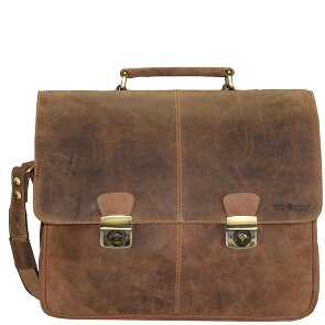 Greenburry Vintage Aktentasche Leder 42 cm Laptopfach