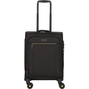 d&n Travel Line 9704 4 Rollen Kabinentrolley S 55 cm mit Dehnfalte