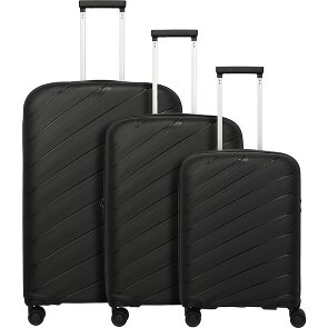 Travelite Burano 4 Rollen Kofferset 3-teilig mit Dehnfalte