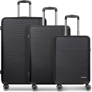 Franky Dallas 3.0 4 Rollen Kofferset 3-teilig mit Dehnfalte