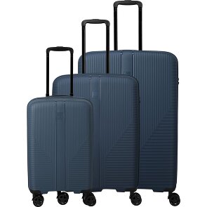 Travelite Air Stripe 4 Rollen Kofferset 3-teilig mit Dehnfalte