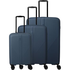 Travelite Air Stripe 4 Rollen Kofferset 3-teilig mit Dehnfalte