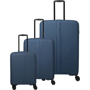 Travelite Air Stripe 4 Rollen Kofferset 3-teilig mit Dehnfalte