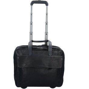 Harold's 2-Rollen Businesstrolley Leder 40 cm Laptopfach