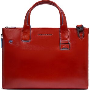 Piquadro Blue Square Shopper Tasche Leder 38 cm Laptopfach mit Dehnfalte