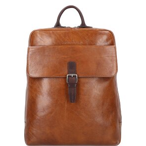 Castelijn & Beerens Rien Business-Rucksack RFID Schutz Leder 40 cm Laptopfach