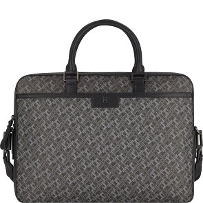 Tommy Hilfiger TH Monogram Aktentasche Leder 40 cm Laptopfach