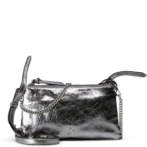 PINKO Double Mini Clutch Tasche Leder 20 cm