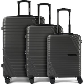 Cocoono Larnaka 4 Rollen Kofferset 3-teilig mit Dehnfalte