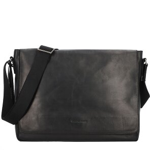 Greenburry Pure Black Messenger Leder 37 cm
