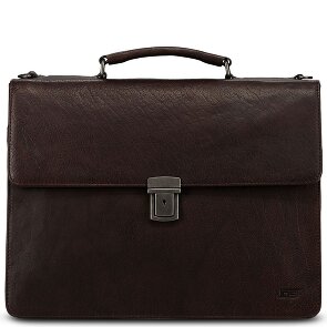 Jost Glasgow Aktentasche RFID Schutz Leder 40 cm Laptopfach