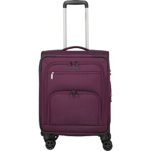 Travelite Cubis 4 Rollen Kabinentrolley S 55 cm mit Dehnfalte