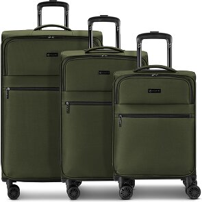 Bugatti Valencia Soft 4 Rollen Kofferset 3-teilig mit Dehnfalte