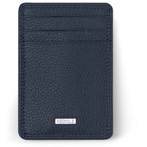 Redolz Leather Essentials Kreditkartenetui RFID Leder 7 cm mit Geldscheinklammer