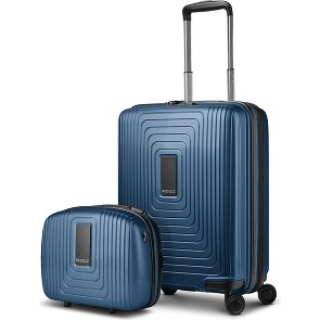 Redolz Essentials 14 Kofferset 2 tlg. Kabinentrolley mit Dehnfalte & Beautycase