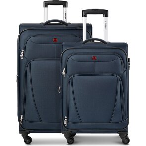 Wenger Beaumont 4-Rollen Kofferset M+L mit Dehnfalte