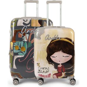 Anekke Muse 4 Rollen Kofferset 2-teilig mit Dehnfalte