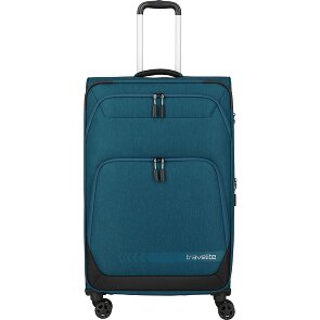 Travelite Kick Off 4 Rollen Trolley L 78 cm mit Dehnfalte