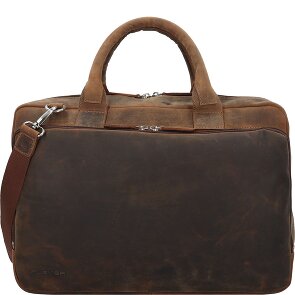 Plevier Retro Colmar Aktentasche Leder 40 cm Laptopfach