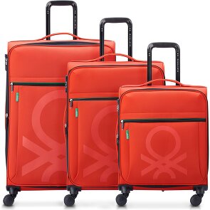 Delsey Paris x United Colors of Benetton 4 Rollen Kofferset 3-teilig mit Dehnfalte