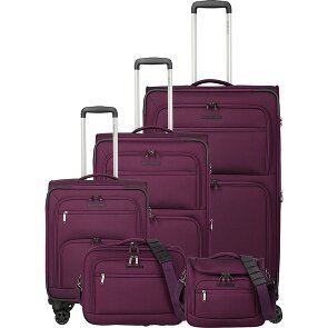 Travelite Cubis 4 Rollen Kofferset 5-teilig mit Dehnfalte