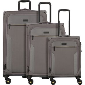 d&n Travel Line 9704 4 Rollen Kofferset 3-teilig mit Dehnfalte