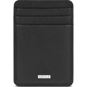 Redolz Leather Essentials Kreditkartenetui RFID Leder 7 cm mit Geldscheinklammer
