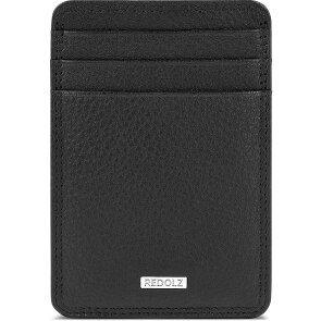 Redolz Leather Essentials Kreditkartenetui RFID Leder 7 cm mit Geldscheinklammer