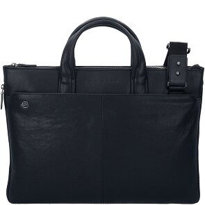 Piquadro Black Square Aktentasche Leder 42 cm Laptopfach