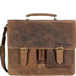 Greenburry Vintage Aktentasche Leder 40 cm Laptopfach