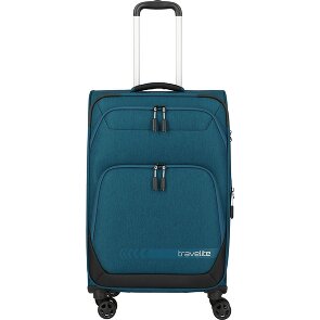 Travelite Kick Off 4 Rollen Trolley M 67 cm mit Dehnfalte