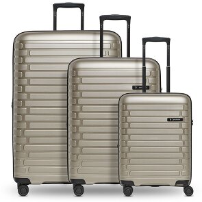 Pactastic Collection 04 THE THREE SET + 4 Rollen Kofferset 3-teilig mit Dehnfalte