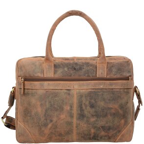 Greenburry Vintage Aktentasche Leder 41 cm Laptopfach