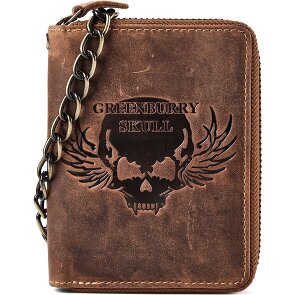 Greenburry Biker Geldbörse Leder 10 cm
