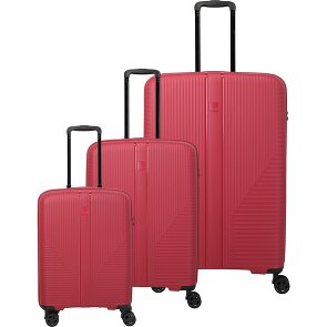 Travelite Air Stripe 4 Rollen Kofferset 3-teilig mit Dehnfalte