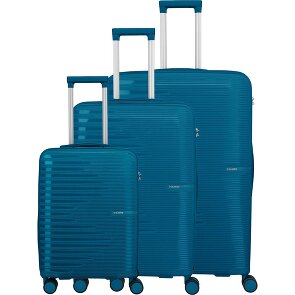 Travelite Pacific 4 Rollen Kofferset 3-teilig