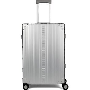 Aleon Traveler 4-Rollen Trolley Aluminium 67 cm mit Kleidersack