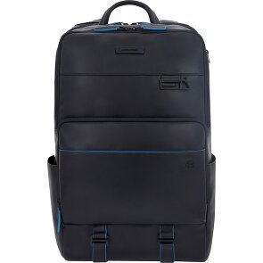 Piquadro Blue Square Revamp Business-Rucksack RFID Schutz Leder 43 cm Laptopfach