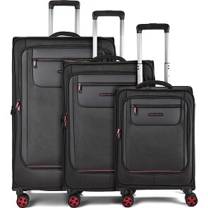 Worldpack Oxford 4 Rollen Kofferset 3-teilig mit Dehnfalte