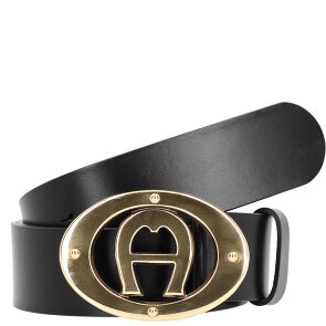 AIGNER Logo Gürtel Leder