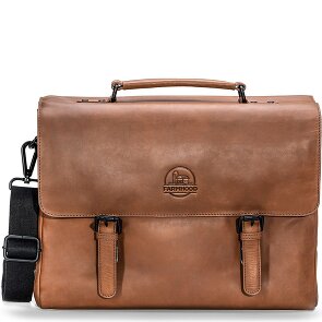 Farmhood Nashville Aktentasche XXL 3 Fächer Leder 39 cm