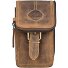  Vintage Gürteltasche Leder 10 cm Variante save brown